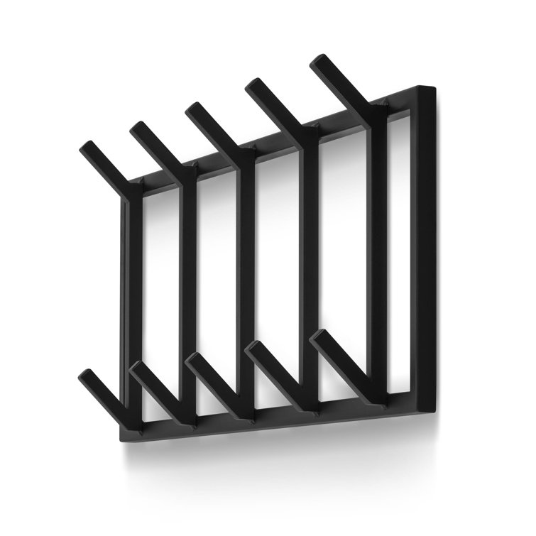 Ebern Designs Lethel Steel 10 Hook Wall Mounted Coat Rack Wayfair.co.uk